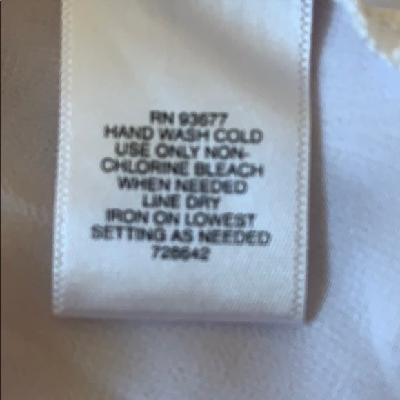 Liz Claiborne cotton cutout/chiffon blouse - Picture 6 of 6